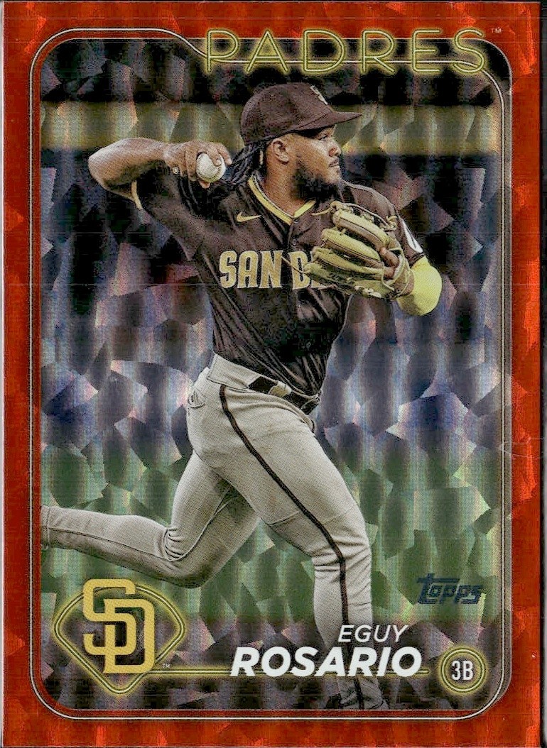 2024 Topps Series 2 Eguy Rosario #414 Orange Foil /299 Padres