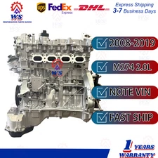 Long Block Engine Assembly for 08-19 Mercedes Benz C-CLASS C250 M274 2.0L GLC L4
