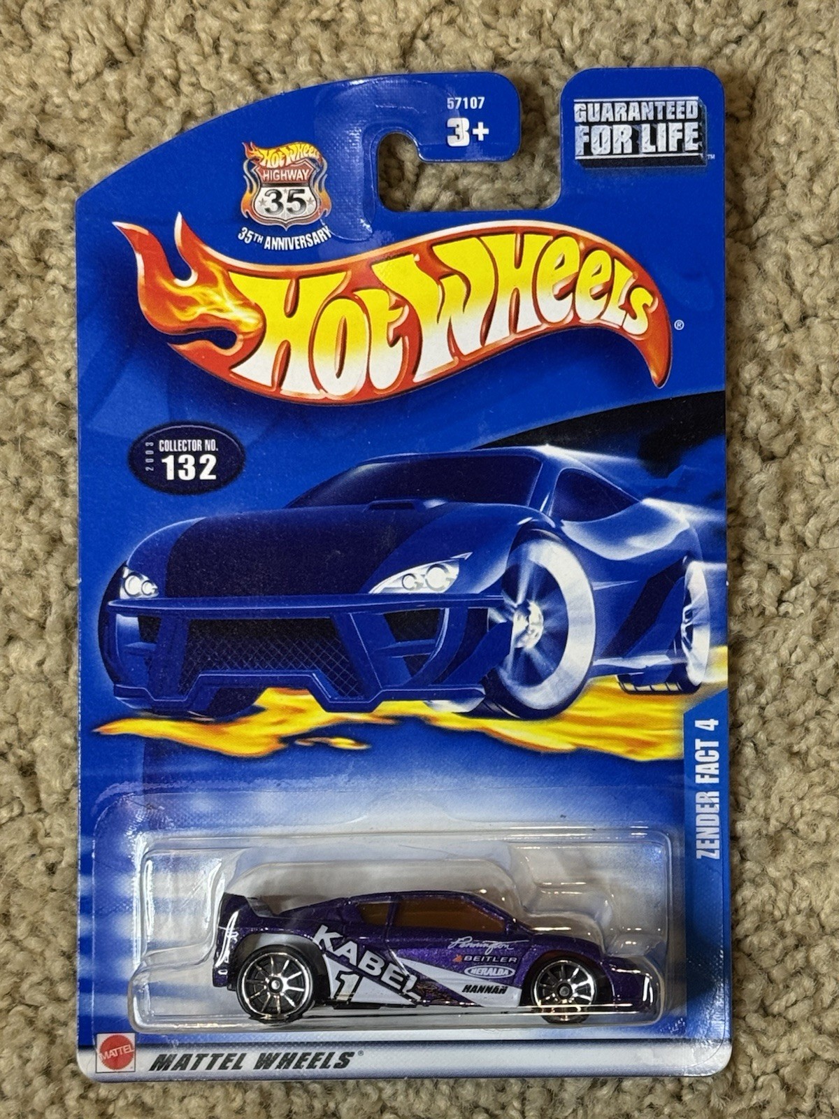 2003 Hot Wheels Zender Fact 4 Collector No. 132 1:64 Scale