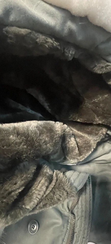 Abrigo Parka Militar Vintage Cola de Pescado Verde, Frío Extremo, Sin Forro, 45" Foto 4 de 4