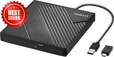 External DVD Drive USB 3.0 Type C CD DVD Burner Writer Slim Portable PC Mac US