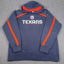 Vintage Houston Texans Authentic Sideline Hoodie Sweatshirt Mens Size XL Y2K