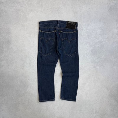 VINTAGE 2000s LEVI'S 21111 0002 ENGINEERED? DARK BLUE JEANS BUTTON FLY Sz 32x32