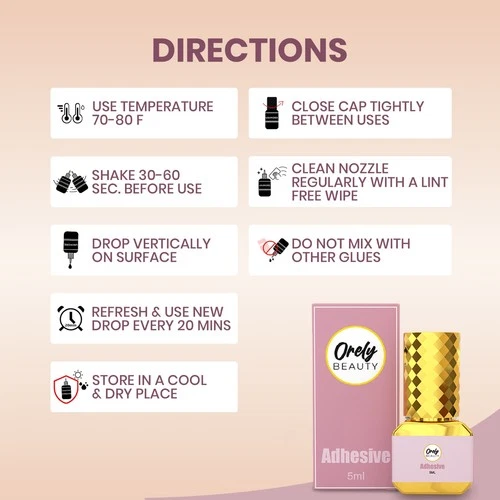 8-9 weeks - ORELY BEAUTY Eyelash Extension Glue Volume | Professional 5ml image 6