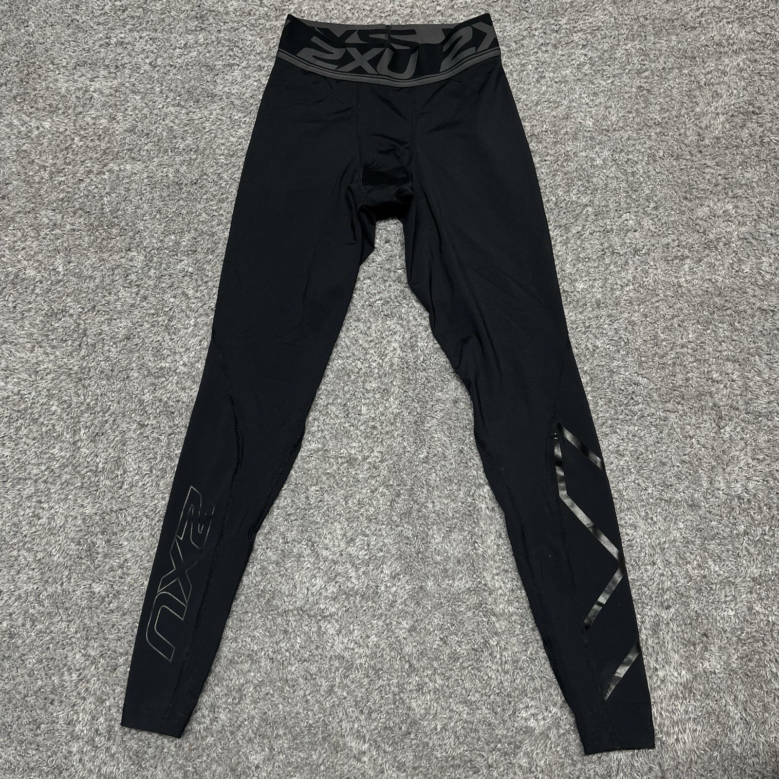 2XU Compression Tights Pants Mens Small Black Stretch Pull-On