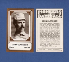 Pioneers of Baseball: #26 JOHN CLARKSON, Cubs/Braves (1974 Fleer/R. G. Laughlin)