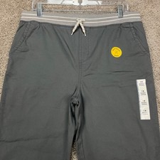 Cat  Jack Husky Jogger Pants Womens 18 Gray Reinforced Knee Elastic Waist NEW