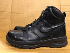 Nike ACG Manoa Black Leather 472648-001 Waterproof Boots GS Youth Size 6Y