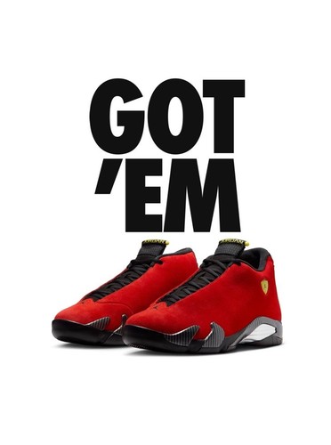 Größe 10 - Air Jordan 14 Retro Ferrari