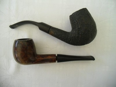 2 Pfeifen gerbraucht - eine BRUYERE die andere REAL BRIAR - mind. 40 Jahre alt