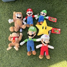 New And Used Nintendo Super Mario Bros Plush/Plushie Lot