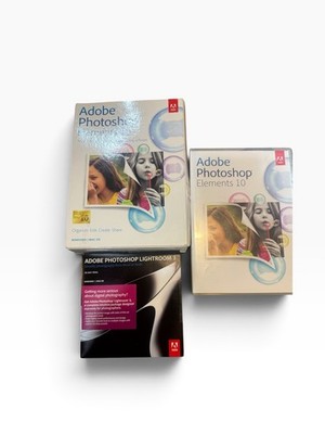 Adobe Photoshop Elements 10 PC Mac Retail Box Complete w/ Serial Number Unused