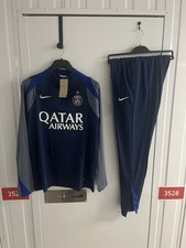 PSG Nike Tracksuit Mens Medium *PLAYERS VERSION* Navy Grey Dri-Fit - UK 🇬🇧