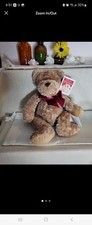 100th Anniversary Plush Bear Teddy Bear Brown Beige Plush with Bow Single Unit