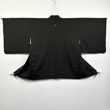 Japanese Silk Kimono Haori Jacket Samurai Vintage Unisex Traditional Robe