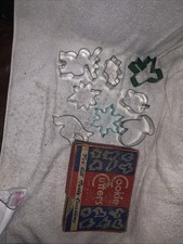 Box of Vintage Cookie Cutters plus Assorted ones shown