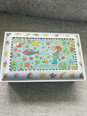 Vintage E Otto Schmidt Lebkuchen Schmidt Tin Box by Janosch Made in Germany