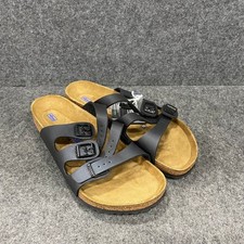 BIRKENSTOCK Florida Soft Footbed Sandals Unisex Size M9/W11 Black
