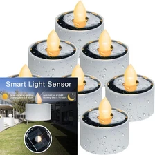 Homemory Solar Tea Lights Outdoor 8-Pack, 1.5''x1.58'' 