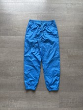 Vintage 80s 90s Nike Nylon Windbreaker Track Pants Blue White Tag Medium M Baggy