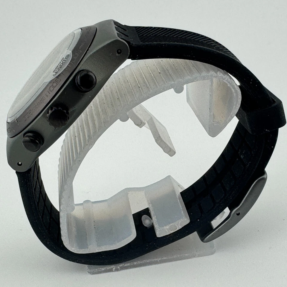 Reloj Swatch Suizo Cuarzo Hombre 40mm Verde Aluminio Cronógrafo Batería Nueva Sin Usar Foto 4 de 4