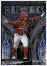 2021 Panini Prizm Draft Picks #F-CF Christian Franklin Fireworks