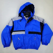 80s Sportif Gortex Mens Ski Bomber Jacket Retro Puffer Windbreaker Snow Coat S