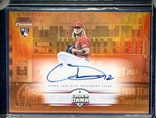 2025 Stadium Club Chrome Autographs - Caden Dana #SCCA-CD - Orange 9 /25