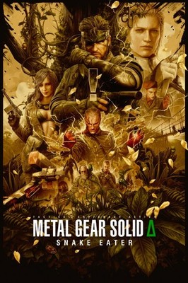 Metal Gear Solid Delta Snake Eater Video Game Poster Wall Art Print