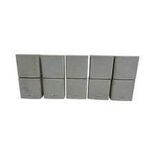 Lot of 5 Bose Acoustimass Double Cube Speakers White Lifestyle