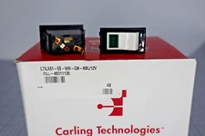 *Single* Carling Technologies LTILA51-6S-WH-GN-NBL/12V Green Rocker Switch