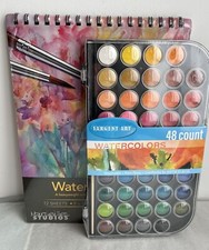 Sargent Art 48 Count Watercolor Palette Washable Plus Marseilles Watercolor Pad