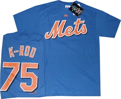 New York Mets Francisco Rodriguez K Rod Majestic Blue T Shirt new tags 