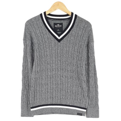 Hollister Herren Pullover Sweatshirt Zopfmuster Tf4 GRÖSSE XS