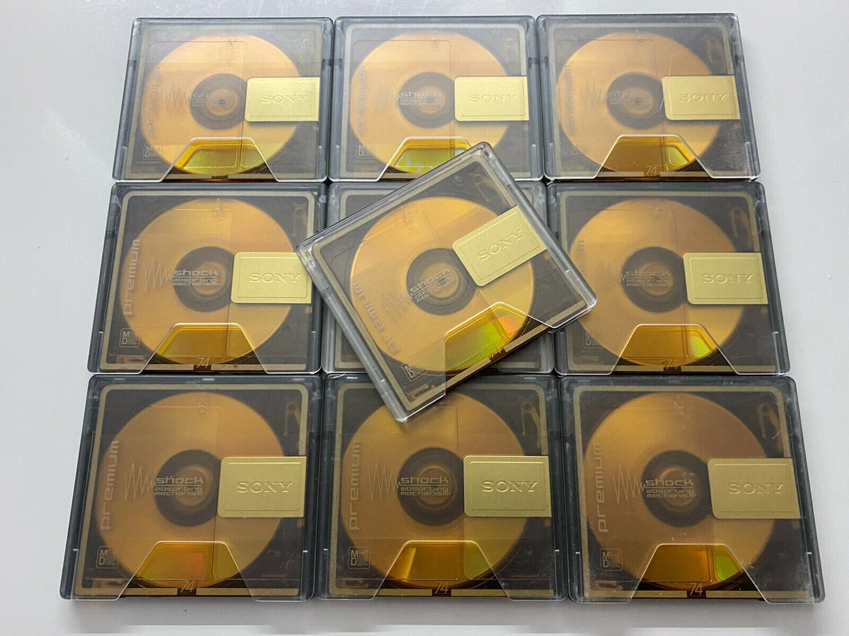Sony Neige 74 Minutos en Blanco minidisc Paquete de 10 Discos