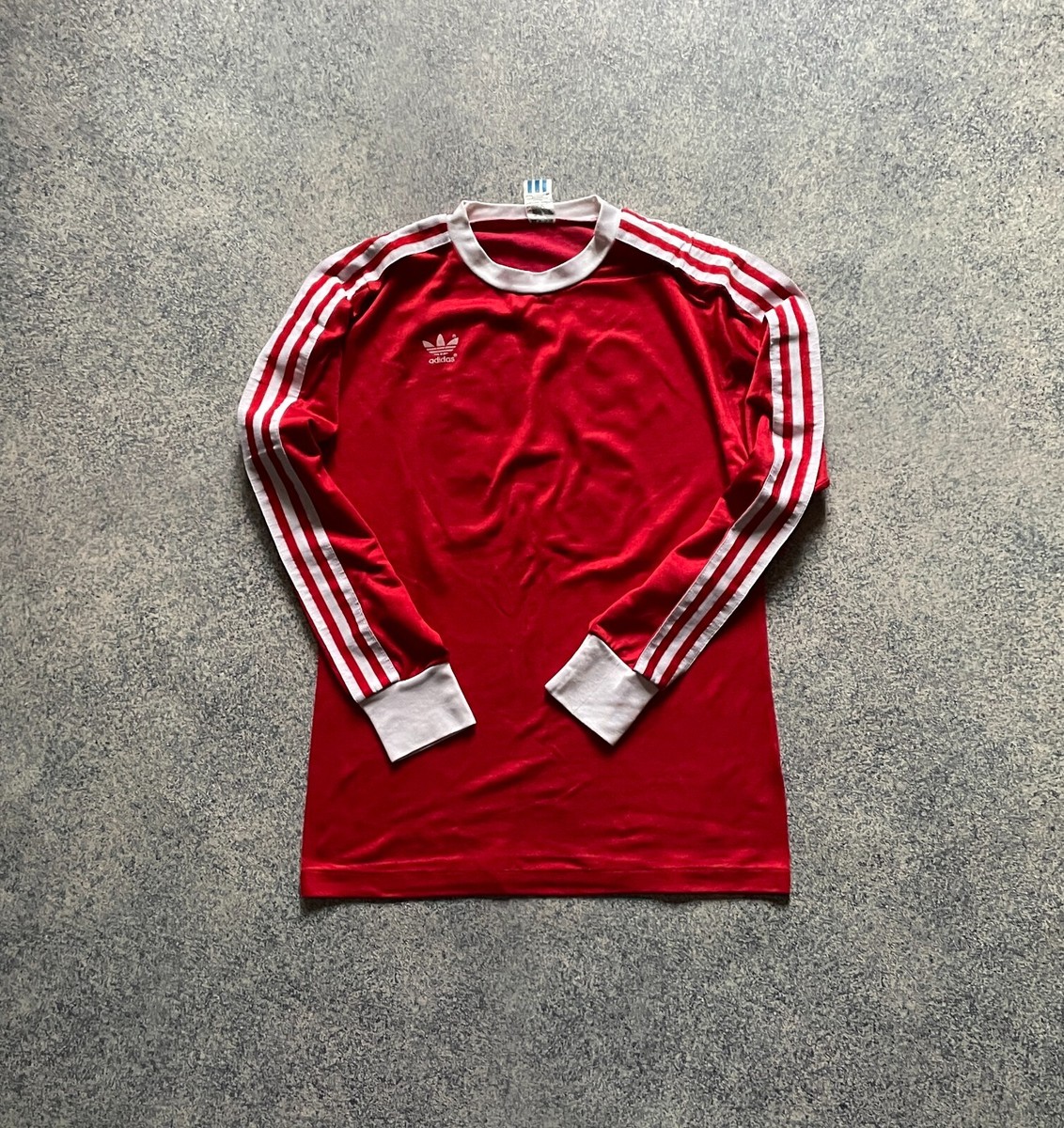 【希少レア】70s 80s Old Adidas Soccer Shirt ADIDAS 70s 80s FOOTBALL SHIRT SOCCER JERSEY LONG SLEEVE sz M
