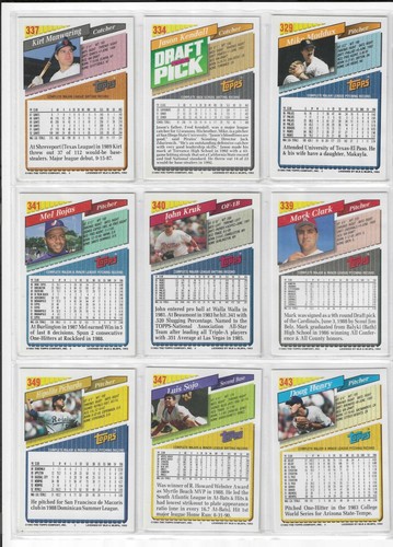 1993 Topps Baseball card singles #1 - 396 U Pick - Picture 357 of 400