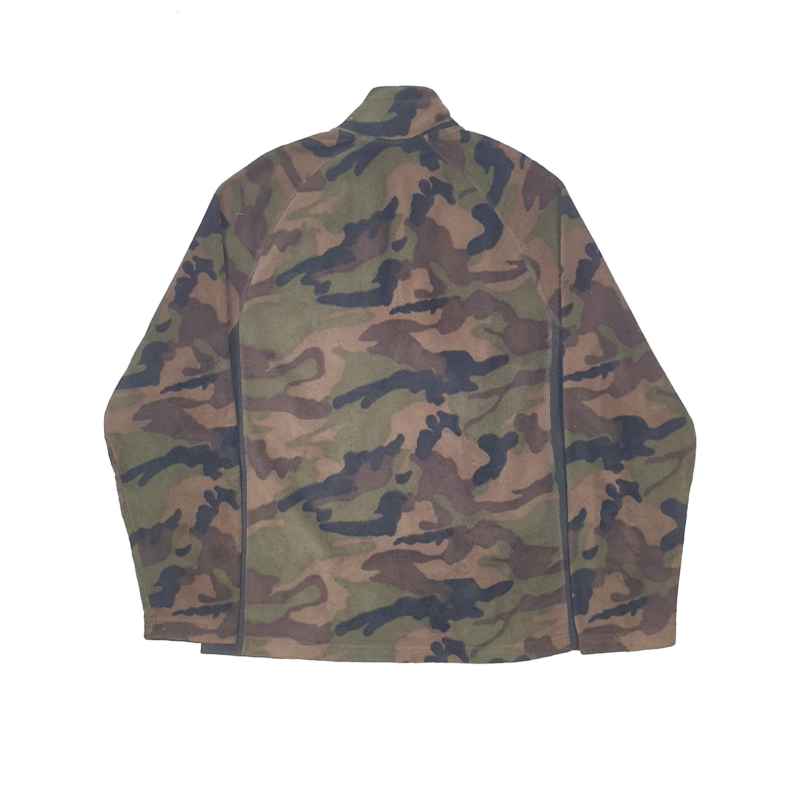 Mens STARTER Camouflage Polyester 1/4 Quarter Zip Fleece Jumper M image 3