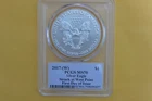 2017-(W) SILVER EAGLE PCGS MS70 CLEVELAND SIGNED FIRST DAY OF ISSUE