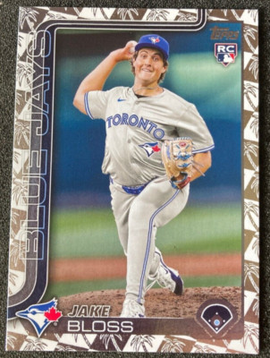 2025 Topps Series 1 #63 Jake Bloss Spring Training Foil SP. Blue Jays
