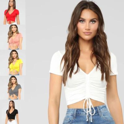 drawstring ruched top