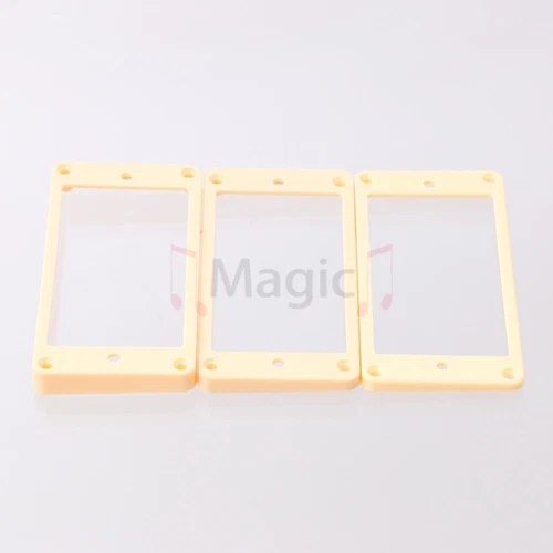 Plastic Humbucker Pickup Ring Slanted & Flat Bottom for Gibson Guitar Ivory