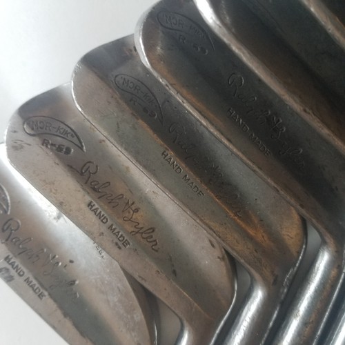 RALPH TYLER Iron Set Mor-Kik 1 2 3 4 6 7 8 9 Vintage Golf Clubs - Picture 3 of 13
