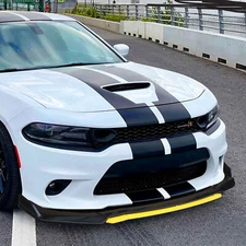 Front Bumper Lip Splitter Spoiler Glossy Body Kit For Honda Accord Civic Yellow