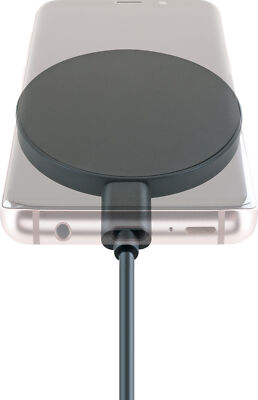 SCHWIAGER Magnet Wireless Charger universal Qi Standard schwarz
