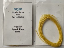6 Feet Yellow Spark Plug Wire 1/24 1/25 Scale Models With Yellow Boot Material