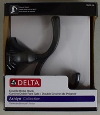 Delta Ashlyn Double Robe Hook 76435-RB Venetian Bronze