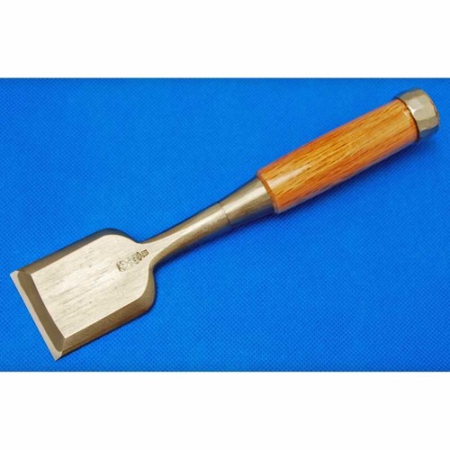 Tasai Oire Nomi Japanese Bench Chisel Polished Finish Blue Steel Red Oak 田斎 追入鑿 - Afbeelding 47 van 63