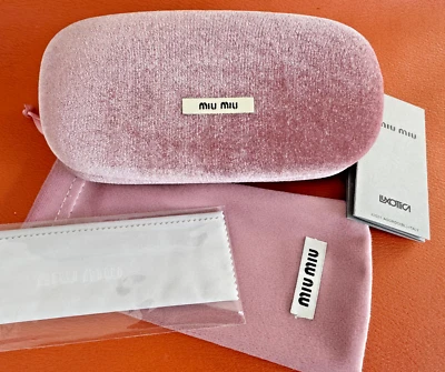 BRAND NEW Miu Miu velvet hard Sunglasses Case