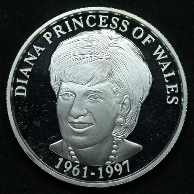 1 oz .999 Fine Silver - Diana Princess of Wales 1961-1997